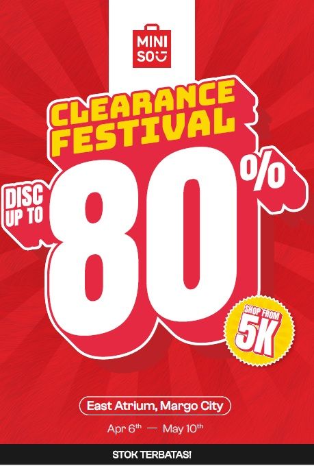 MINISO CLEARANCE SALE FESTIVAL 