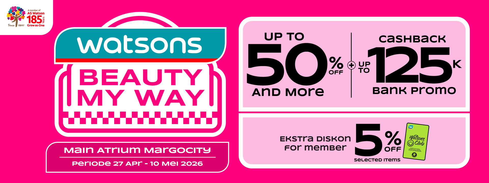 WATSON BEAUTY MY WAY BANNER